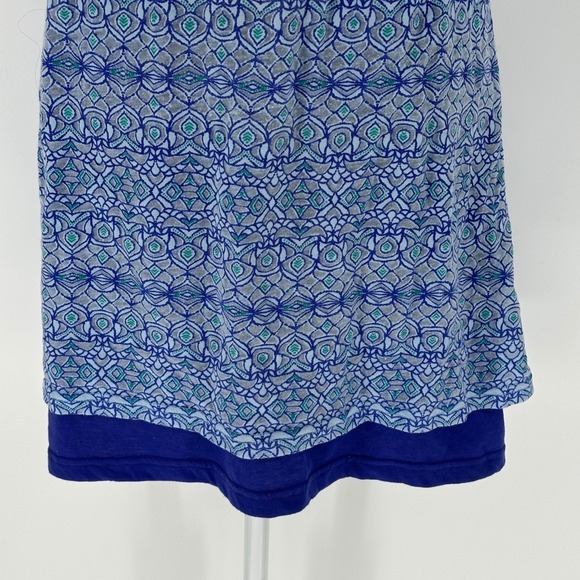 Marmot Larissa Women Blue Geometric Print Sleeveless V Neck Casual Dress Size S - Picture 3 of 7